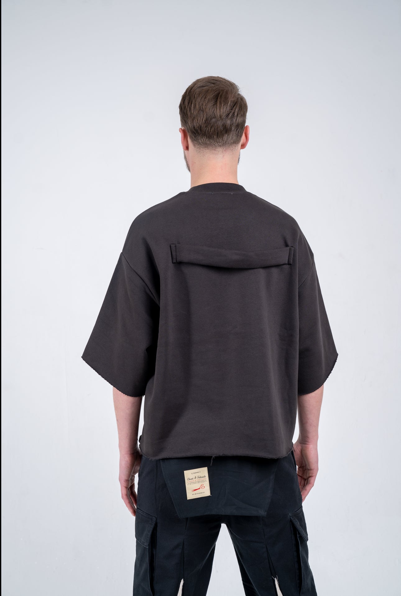 Half sleeve sweater - Brown Ash