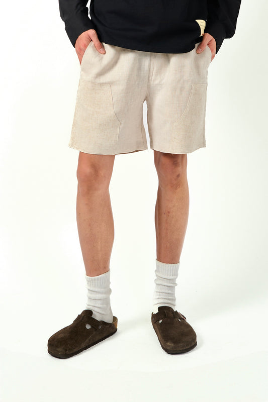 Patch Linen Shorts